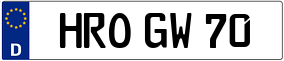 Trailer License Plate